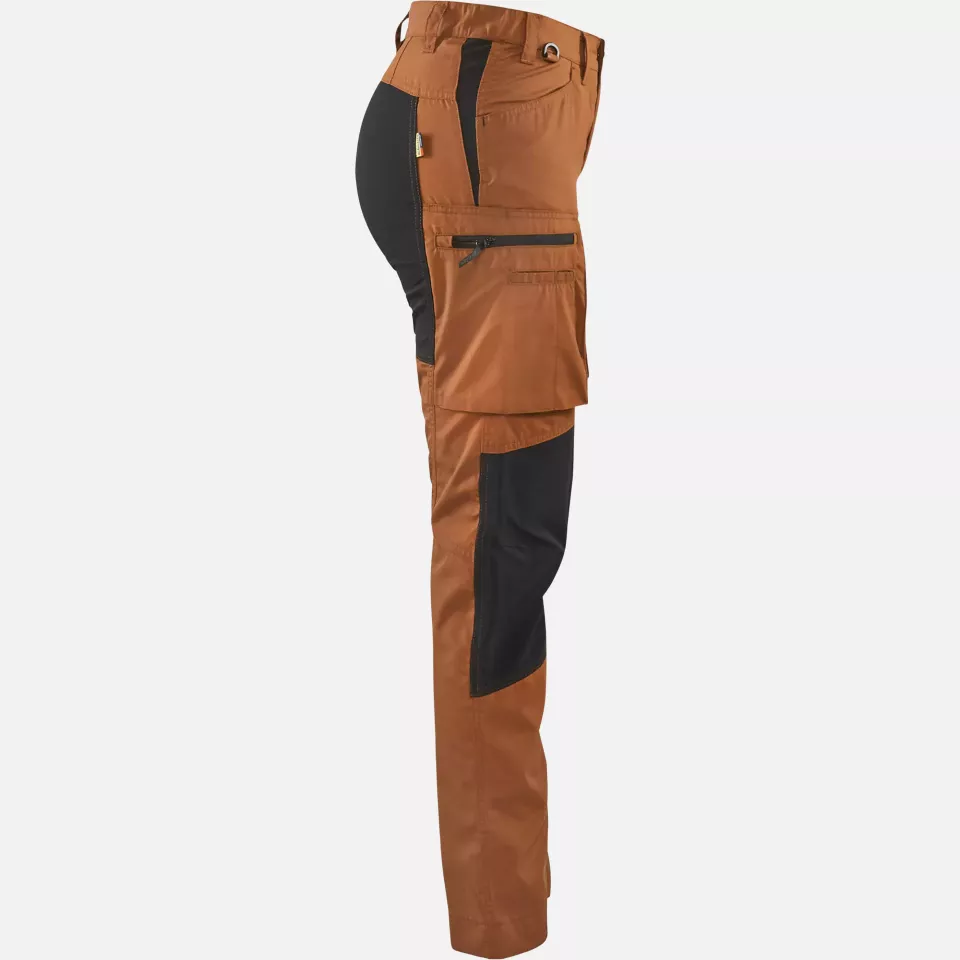 Blaklader 715918454099, Ladies Stretch Work Trousers, Rust/Black, image 2, gallery thumbnail