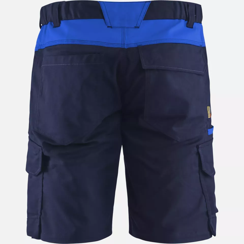 Blaklader 144618328985, Industry Stretch Shorts, Navy/Royal Blue, image 4, gallery thumbnail