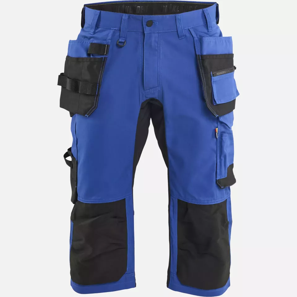 Blaklader 175418328599, Stretch Craftsman Pirate Shorts, Cornflower Blue/Black, image 1, gallery thumbnail