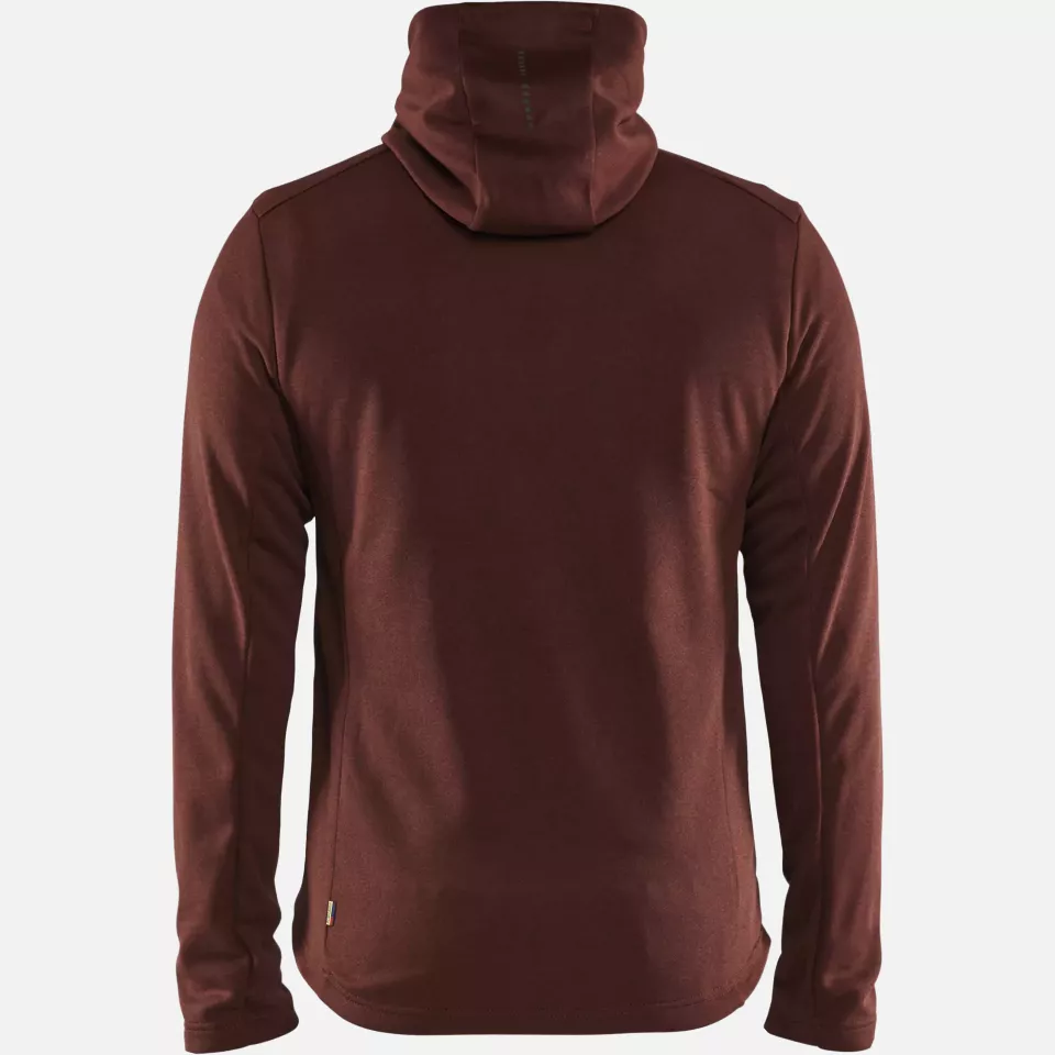 Blaklader 354025335999, Hooded Sweatshirt with Zipper, Rust Red/Black, image 4, gallery thumbnail