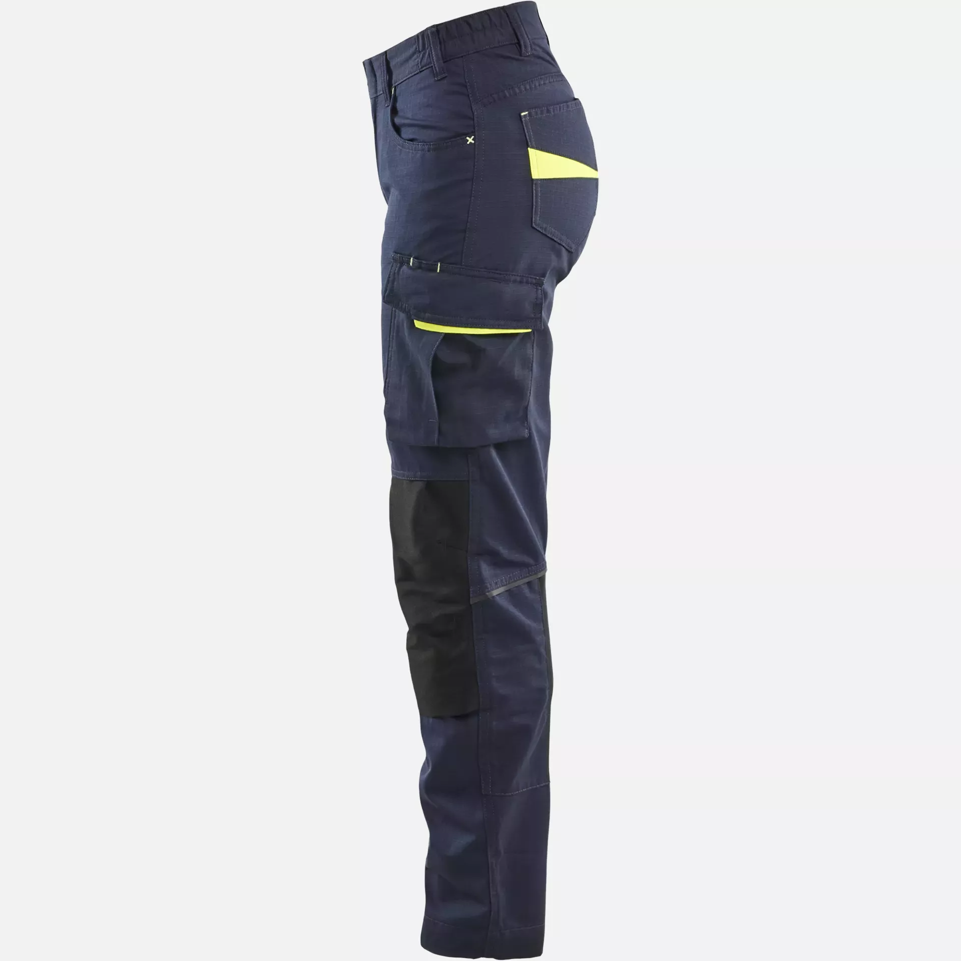 Blaklader 719513308633, Women's Stretch Work Trousers, Dark Navy/Yellow, image 3