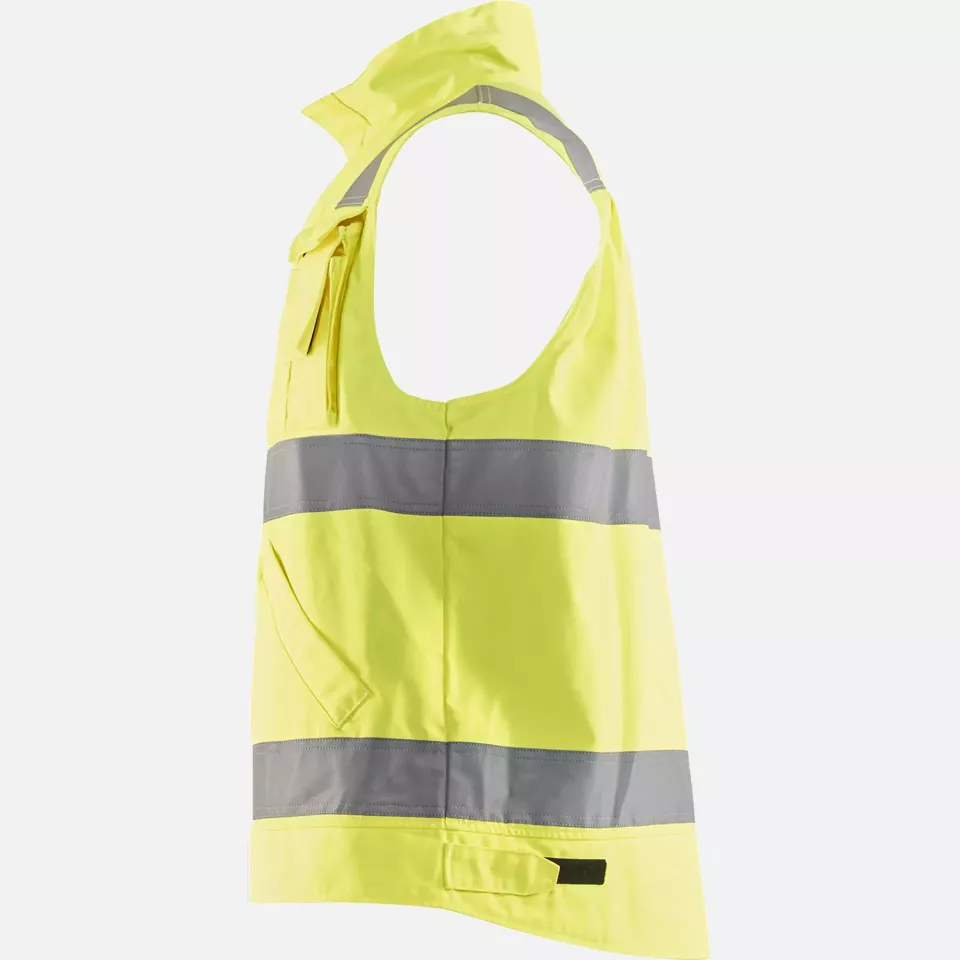 Blaklader 850518043389, High Vis Vest, Yellow/Navy Blue, image 3, gallery thumbnail