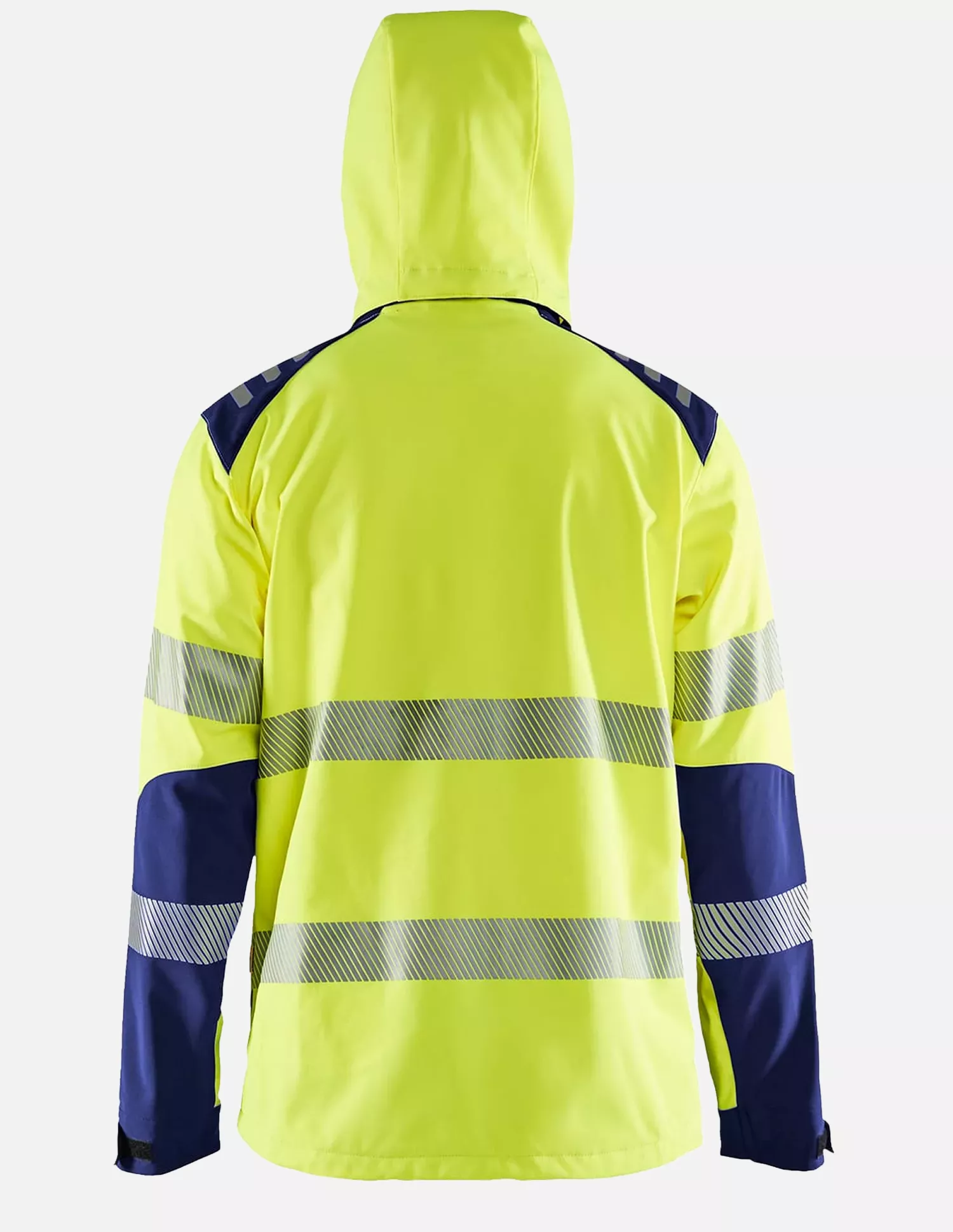 Blaklader 449125133389, High Vis Softshell Jacket, Yellow/Navy Blue, image 3