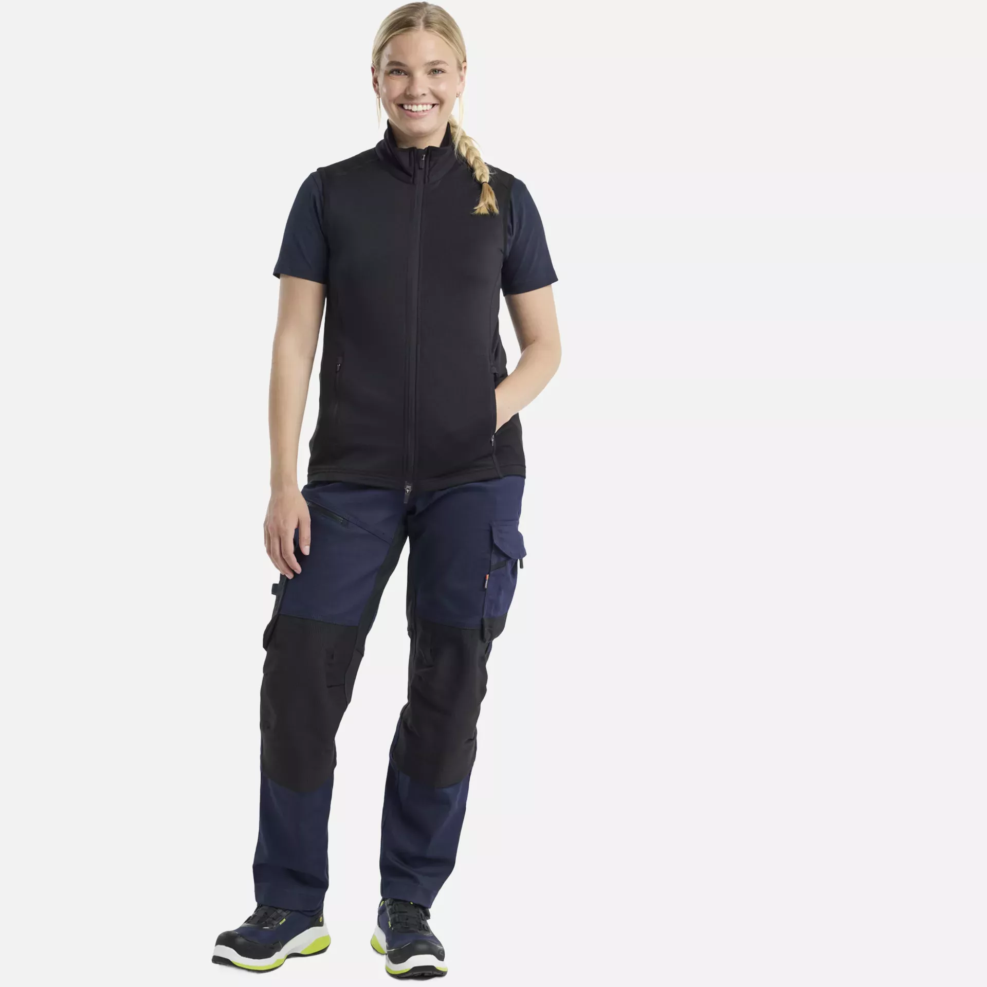 Blaklader 474625399900, STRIKER Ladies Fleece Vest, Black, image 5