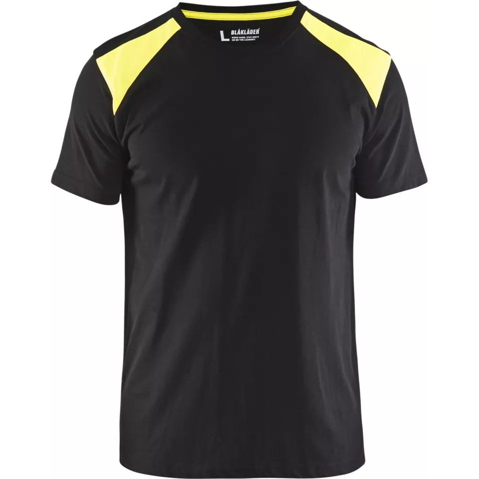 Blaklader 337910429933, T-Shirt, Black/Yellow