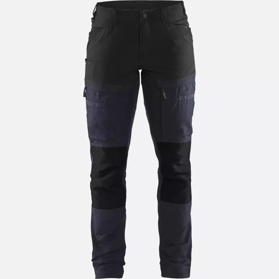 Blaklader 716618458699, Ladies Stretch Service Trousers, Dark Navy/Black, image 1, gallery thumbnail