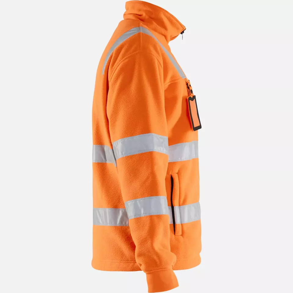 Blaklader 485325605300, High Vis Fleece Jacket, Orange, image 2, gallery thumbnail