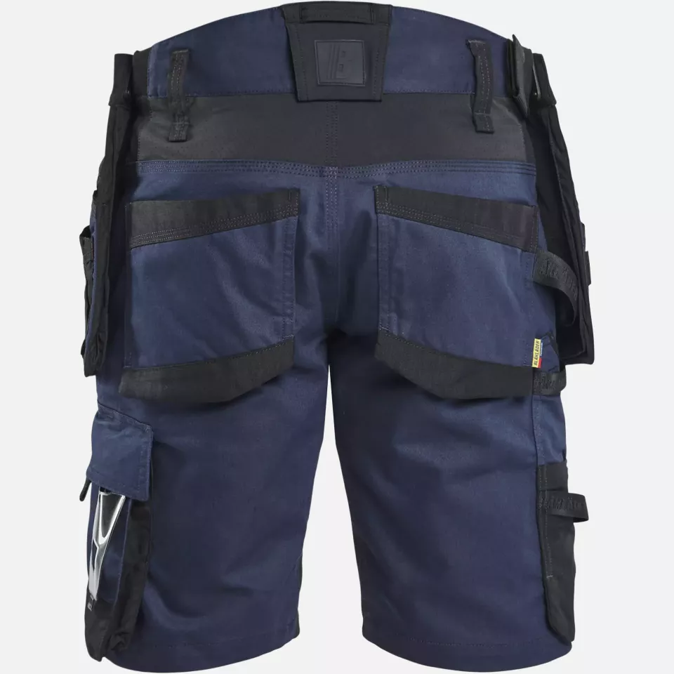 Blaklader 197211498699, STRIKER Stretch Craftsman Shorts, Dark Navy/Black, image 4, gallery thumbnail