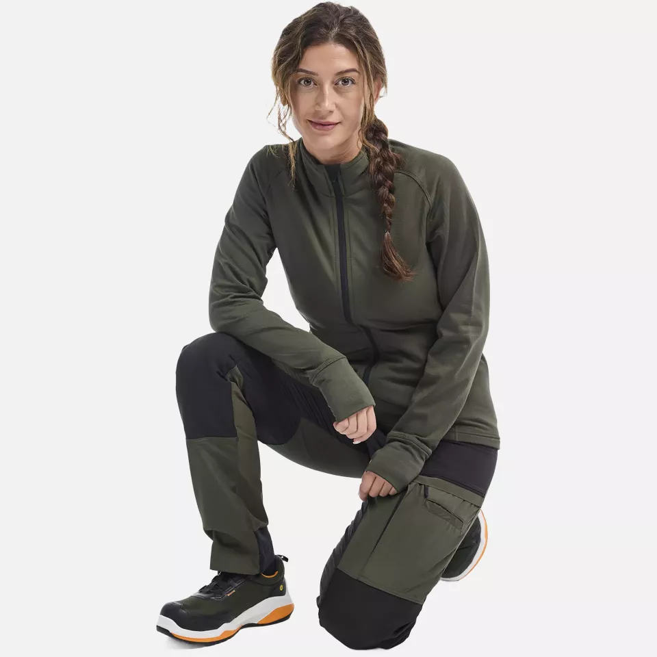 Blaklader 716618454298, Damen Stretch Servicehose, Waldgrün/Schwarz, image 6, gallery thumbnail