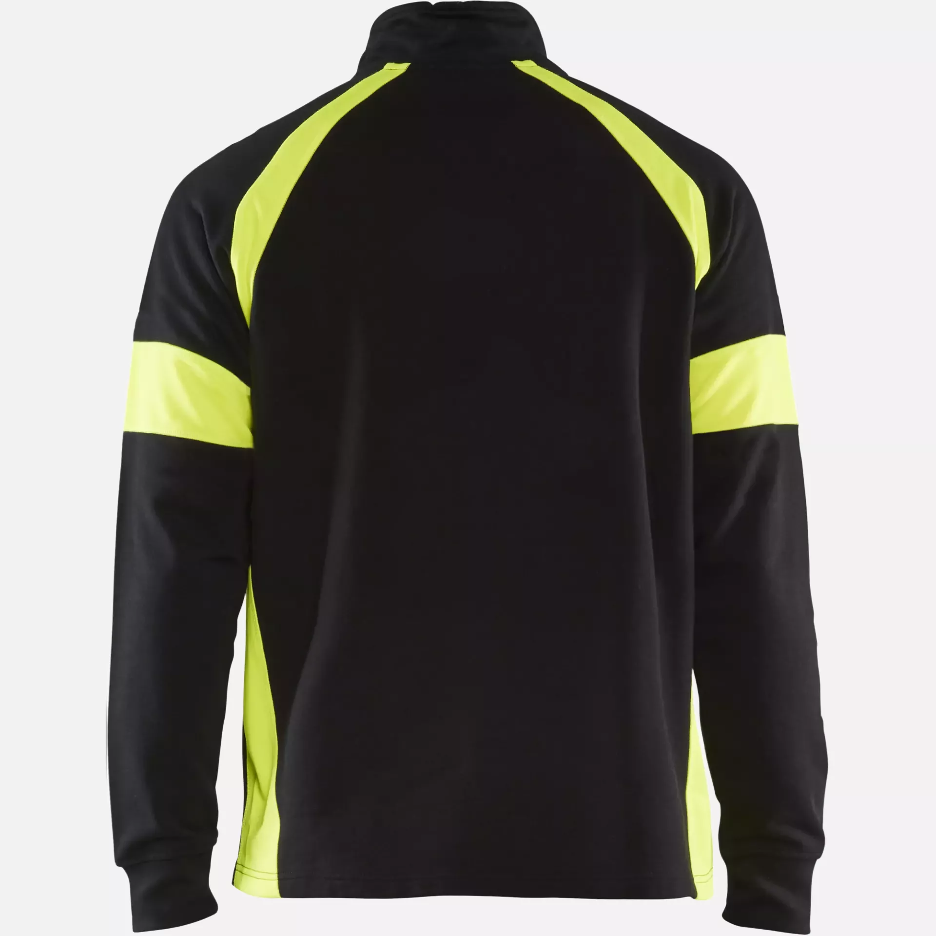Blaklader 355011589933, Sweatshirt with High Vis Inserts, Black/Yellow, image 4