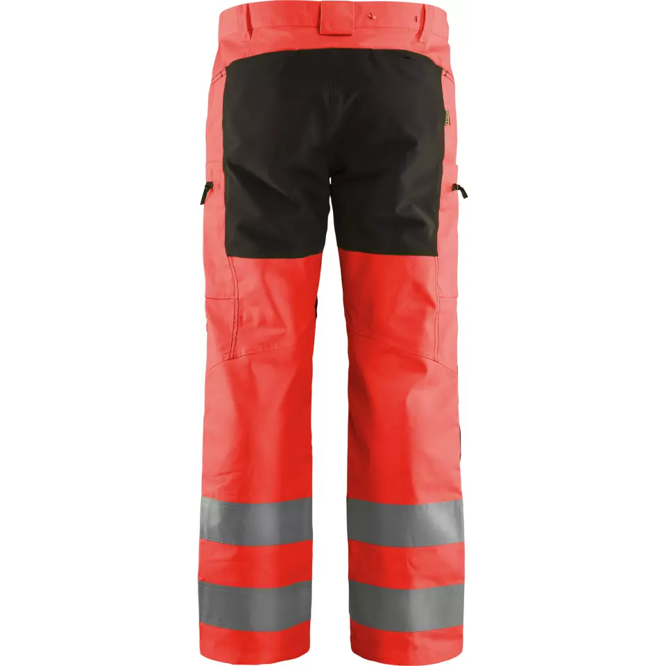 Blåkläder 158518115599, High Vis Stretch Work Pants, Red/Black, image 3, gallery thumbnail