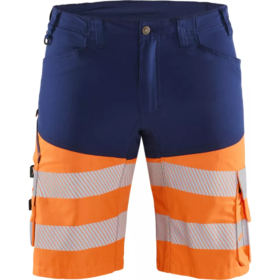 Blaklader 154118118953, High Vis Stretch Shorts, Navy Blue/Orange