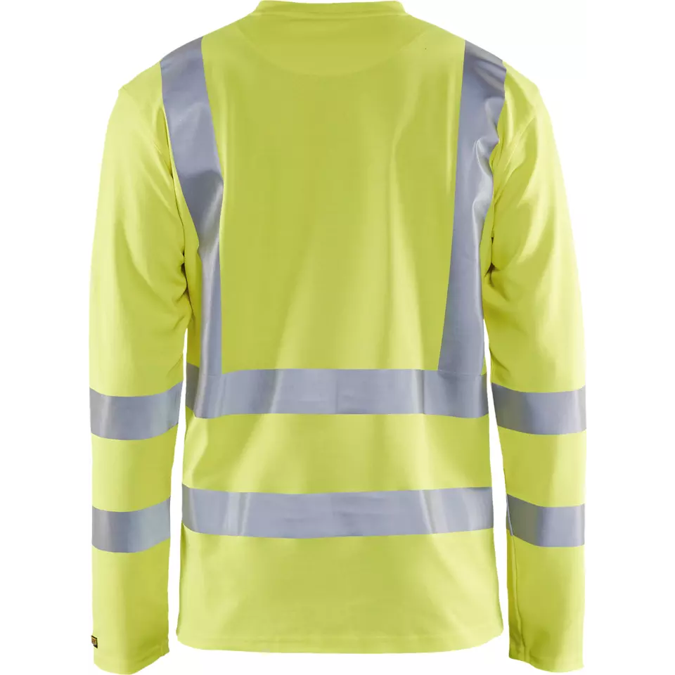 Blåkläder 338110703300, High Vis UV Protection Long Sleeve Shirt, Yellow, image 4, gallery thumbnail