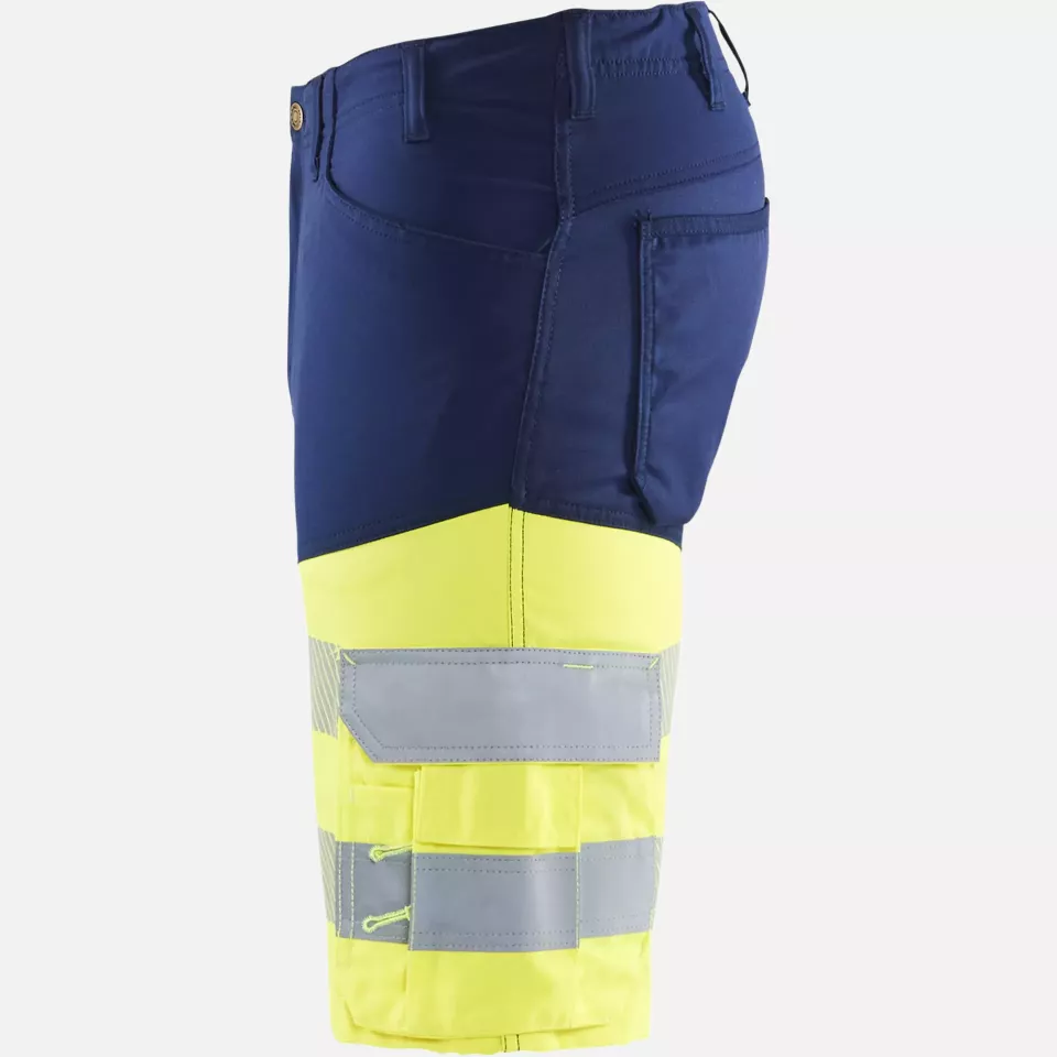 Blaklader 154118118933, High Vis Stretch Shorts, Navy Blue/ Yellow, image 3, gallery thumbnail