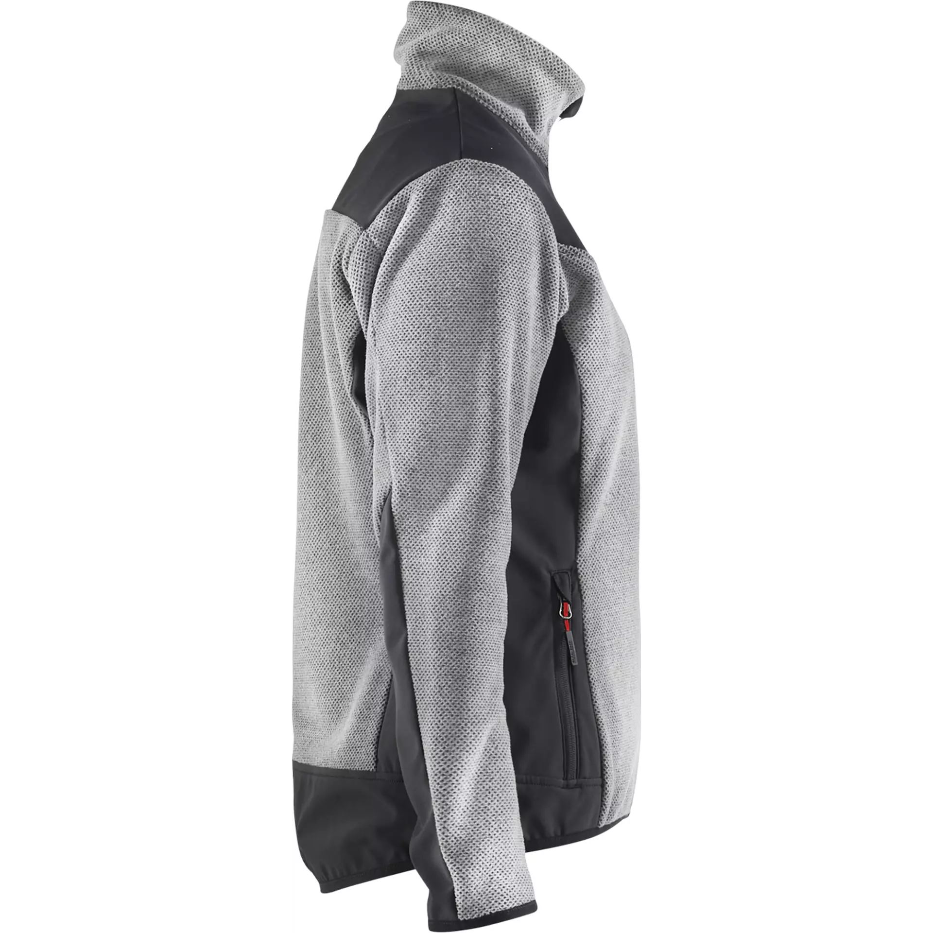 Blåkläder 594325369099, Ladies' Softshell Knitted Jacket, Grey Melange/Black, image 2