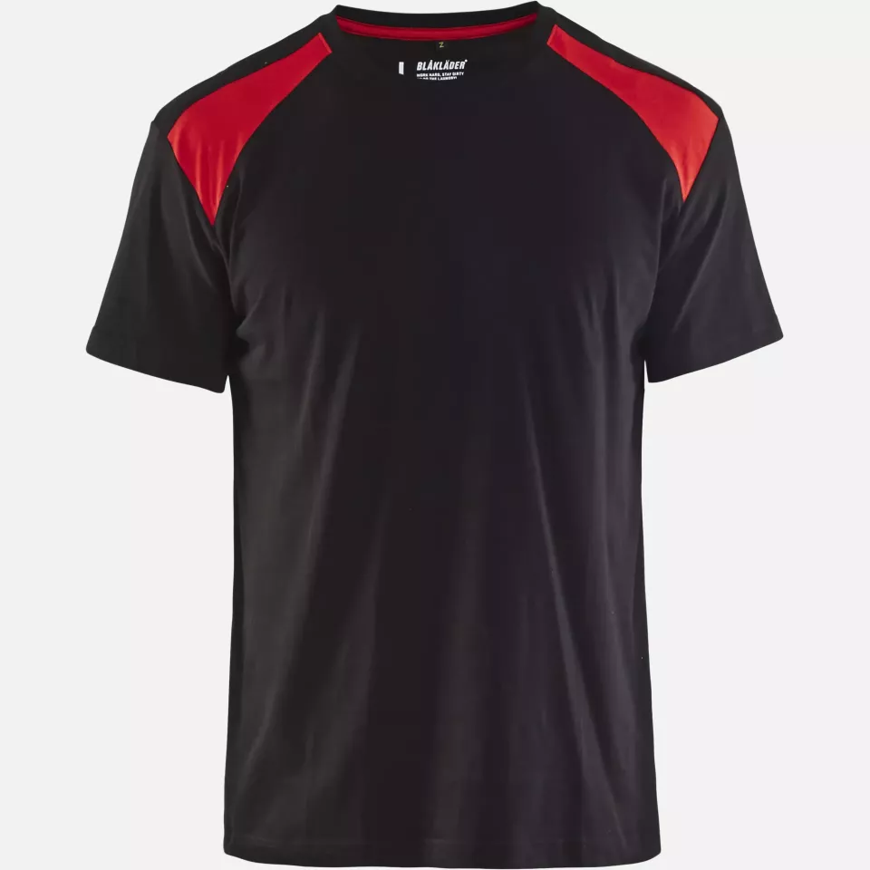 Blaklader 337910429956, T-Shirt, Schwarz/Rot, image 1, gallery thumbnail