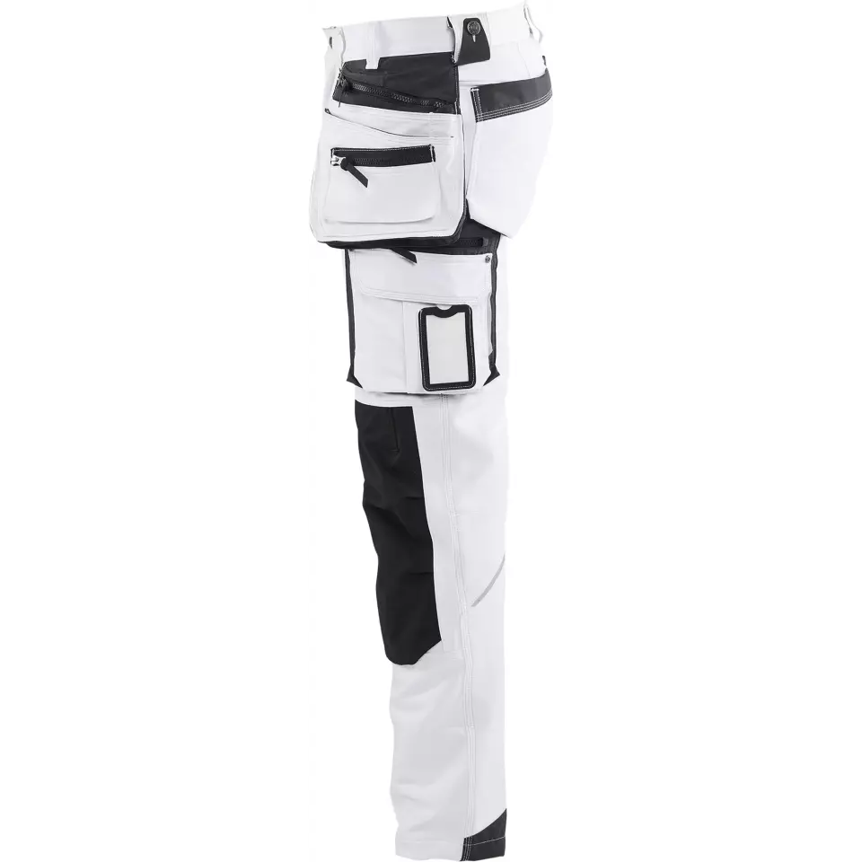Blåkläder 107916451098, 4-Wege-Stretch Malerhose, Weiß/Dunkelgrau, image 2, gallery thumbnail
