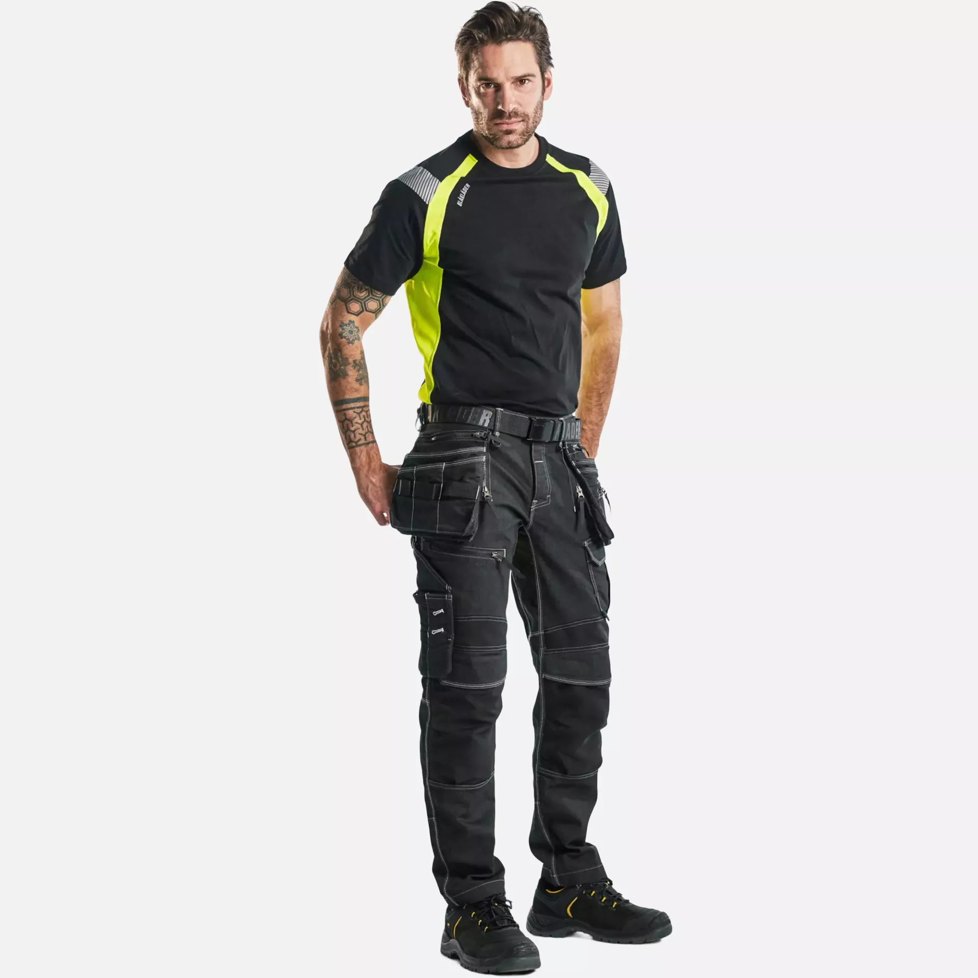 Blaklader 333210309933, T-Shirt, Black/Yellow, image 5