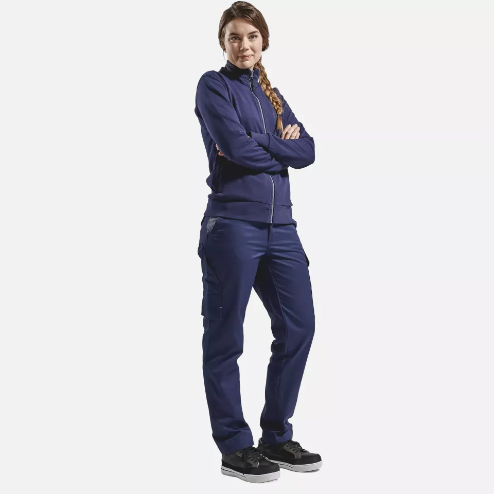Blaklader 337211588900, Ladies Sweatshirt Jacket, Navy, image 5, gallery thumbnail