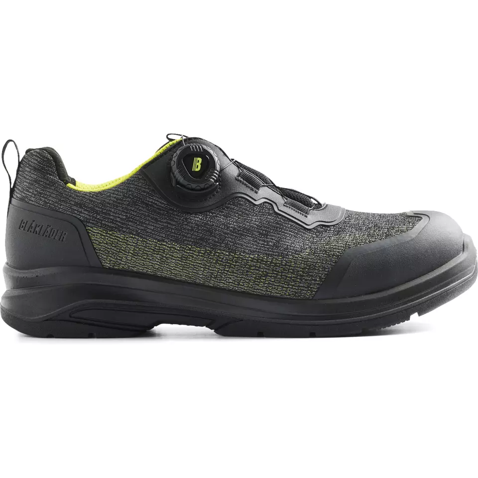 Blaklader 243800009933, CRADLE Safety Shoe, Black/Yellow