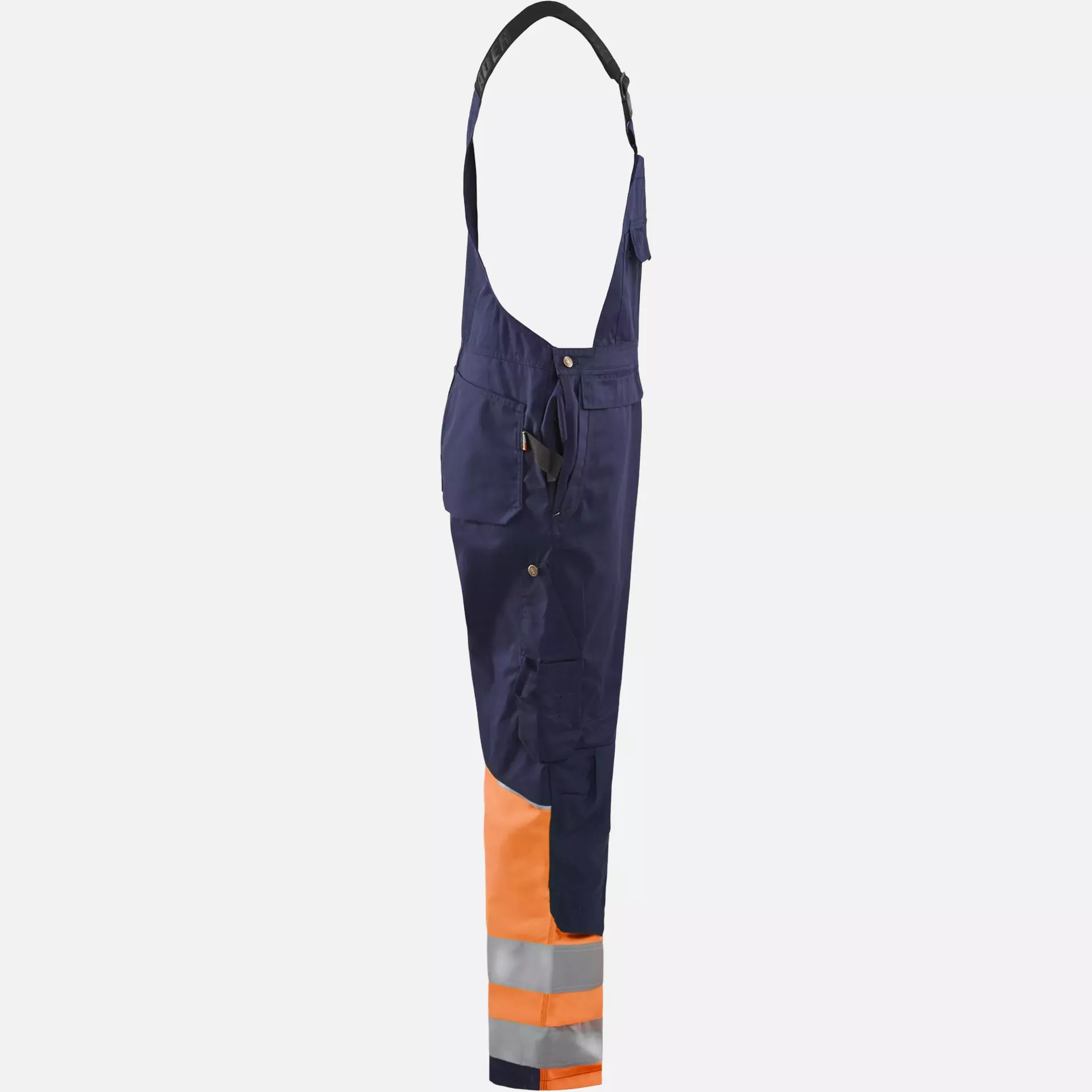 Blaklader 266218008953, High Vis Bib and Brace, Navy/Orange, image 2