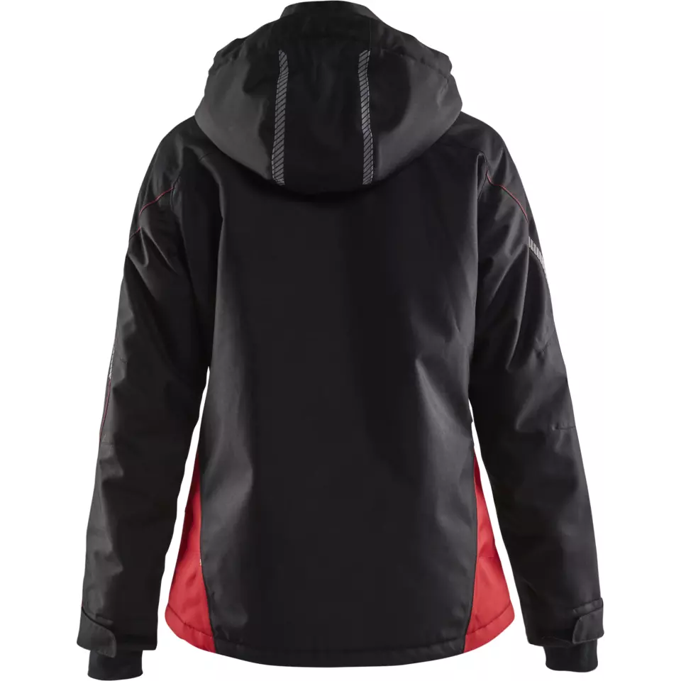 Blaklader 497219779956, Ladies Lined Lightweight Winter Jacket, Black/Red, image 4, gallery thumbnail