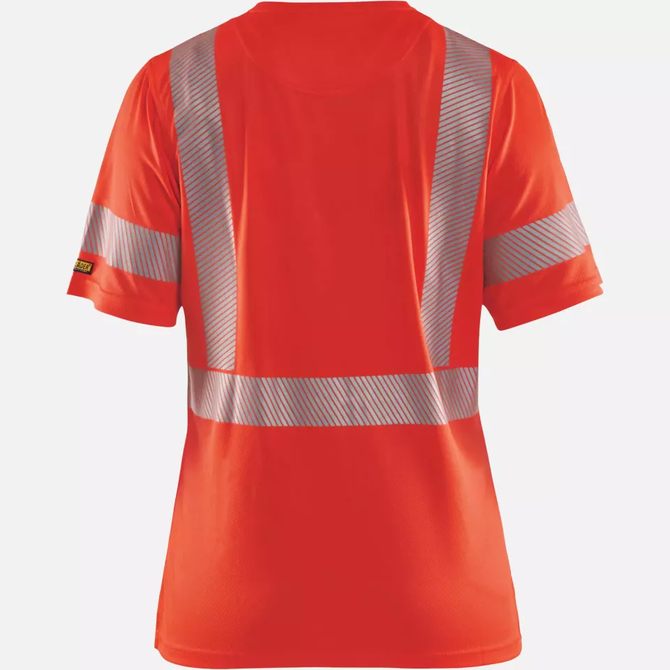 Blaklader 333610135500, High Vis Damen UV Schutz T-Shirt, Rot, image 4, gallery thumbnail