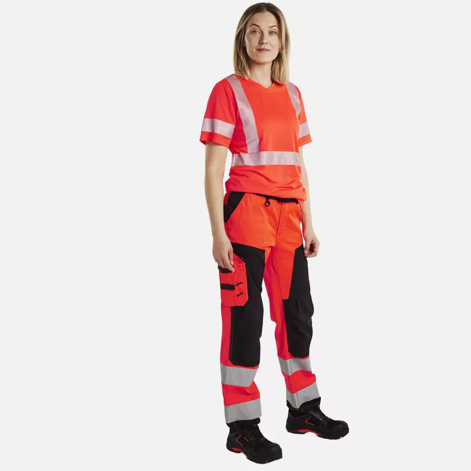 Blaklader 333610135500, High Vis Damen UV Schutz T-Shirt, Rot, image 5, gallery thumbnail