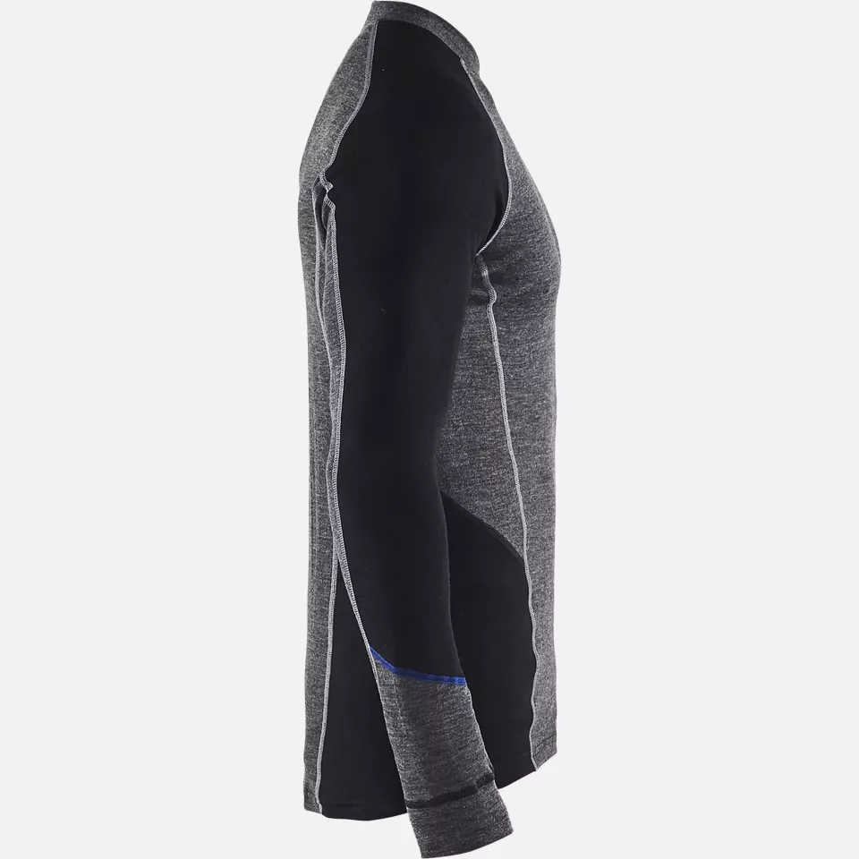 Blaklader 489717329699, Warm Undershirt, Mid Grey/Black, image 2, gallery thumbnail