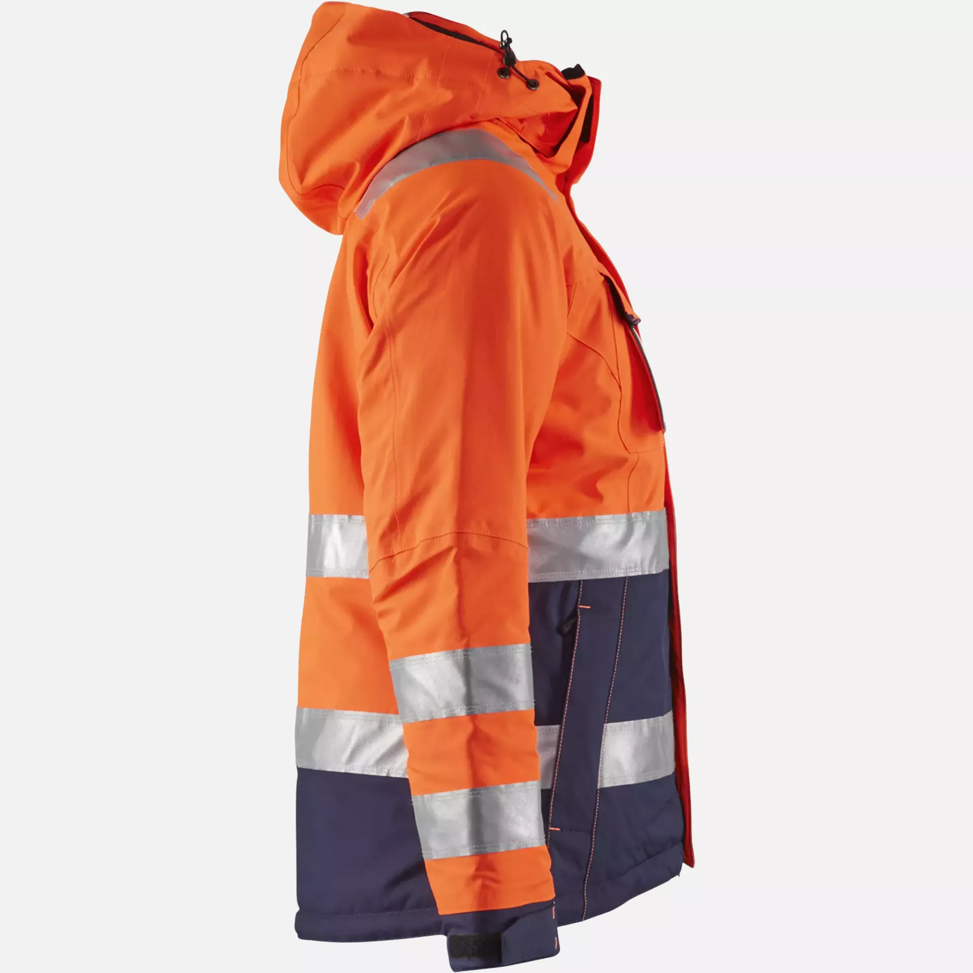 Blaklader 487219875389, High Vis Ladies Winter Jacket, Orange/Navy Blue, image 2