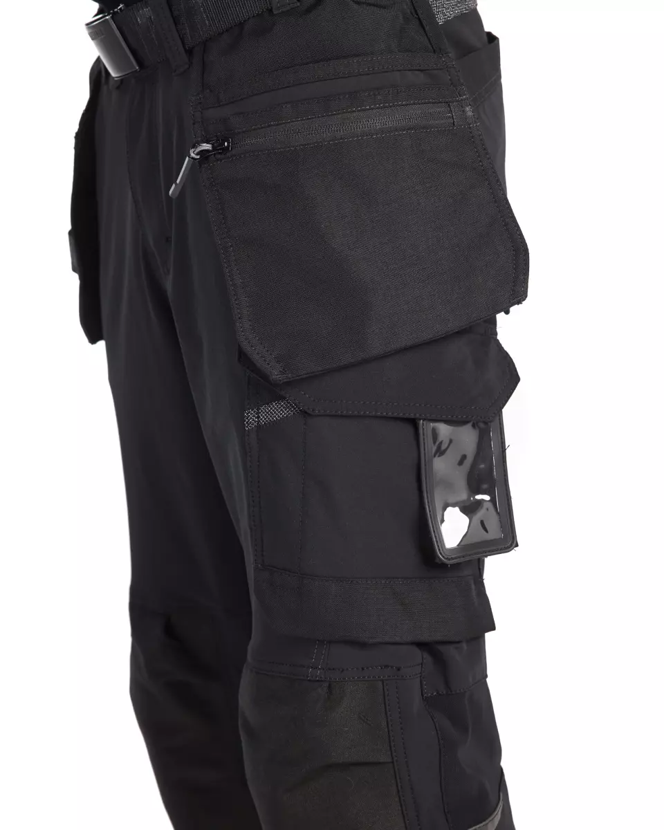 Blaklader 152116459998, 4-Way Stretch Craftsman Pirate Trousers, Black/Dark Grey, image 7, gallery thumbnail
