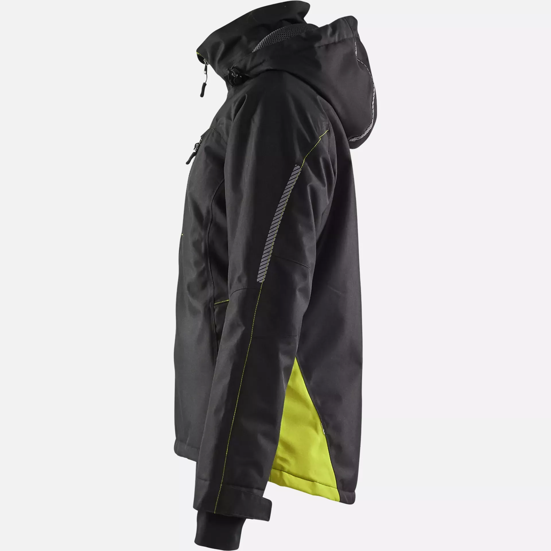 Blaklader 497219779933, Women's Lined Lightweight Winter Jacket, Black/Yellow, image 3