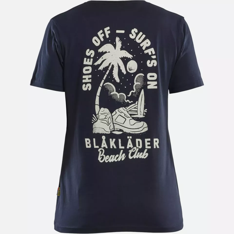 Blaklader 941710428600, Beach Club Ladies T-Shirt, Dark Navy, image 4, gallery thumbnail