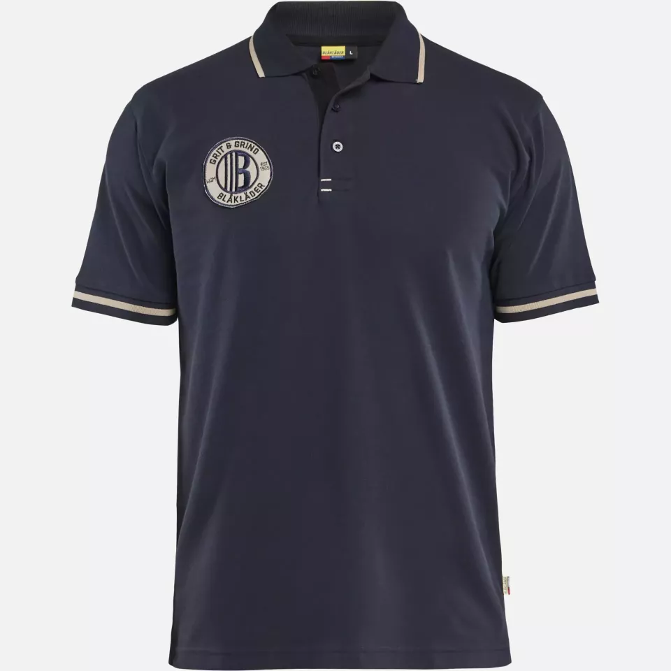 Blaklader 940210508600, Grit and Grind Polo Shirt, Dark Navy, image 1, gallery thumbnail