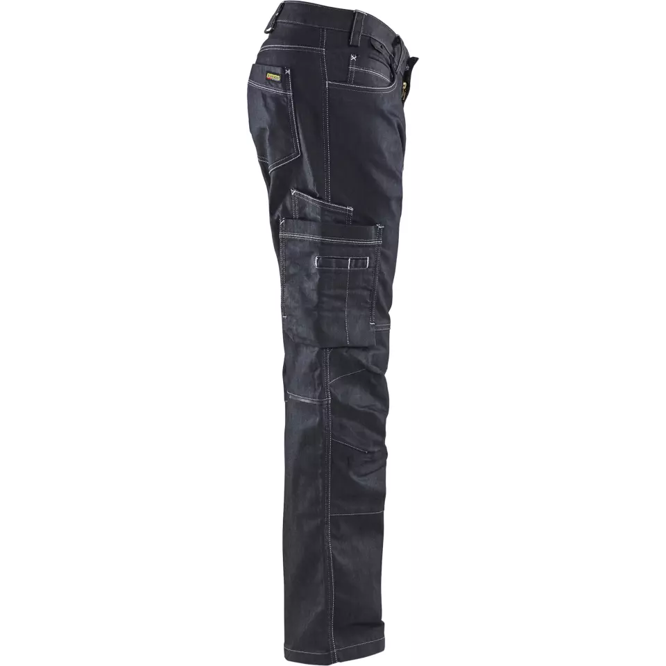 Blaklader 143911418900, Stretch Denim Work Trousers, Navy Blue, image 2, gallery thumbnail