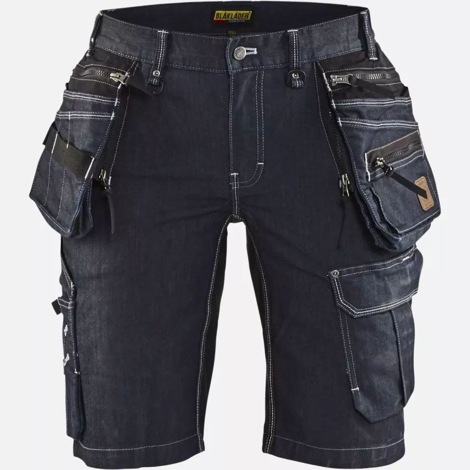Blaklader 799211418999, Damen Handwerker Shorts X1900 Stretch, Marineblau/Schwarz, image 1, gallery thumbnail
