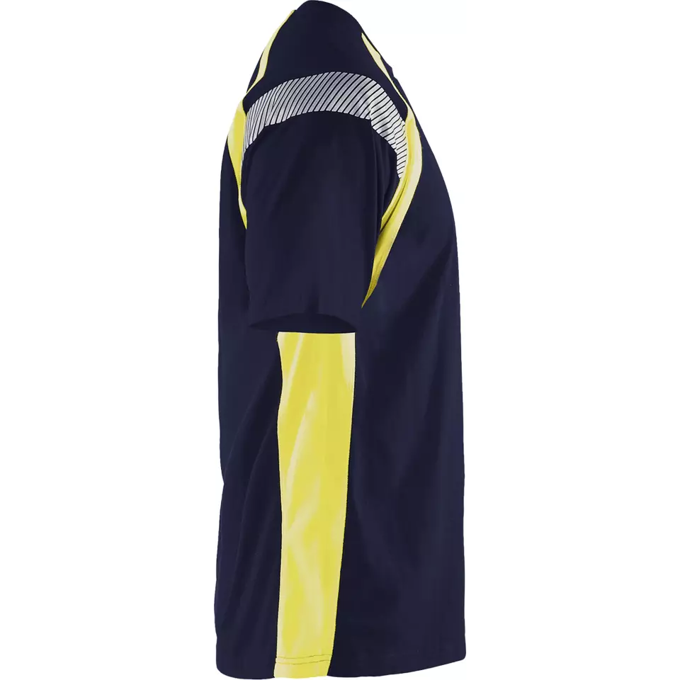 Blaklader 333210308833, T-Shirt, Marineblau/Gelb, image 2, gallery thumbnail