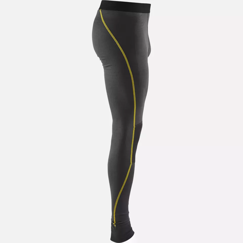 Blaklader 184417349835, XLIGHT Merinowolle Unterhose, Dunkelgrau/Gelb, image 2, gallery thumbnail