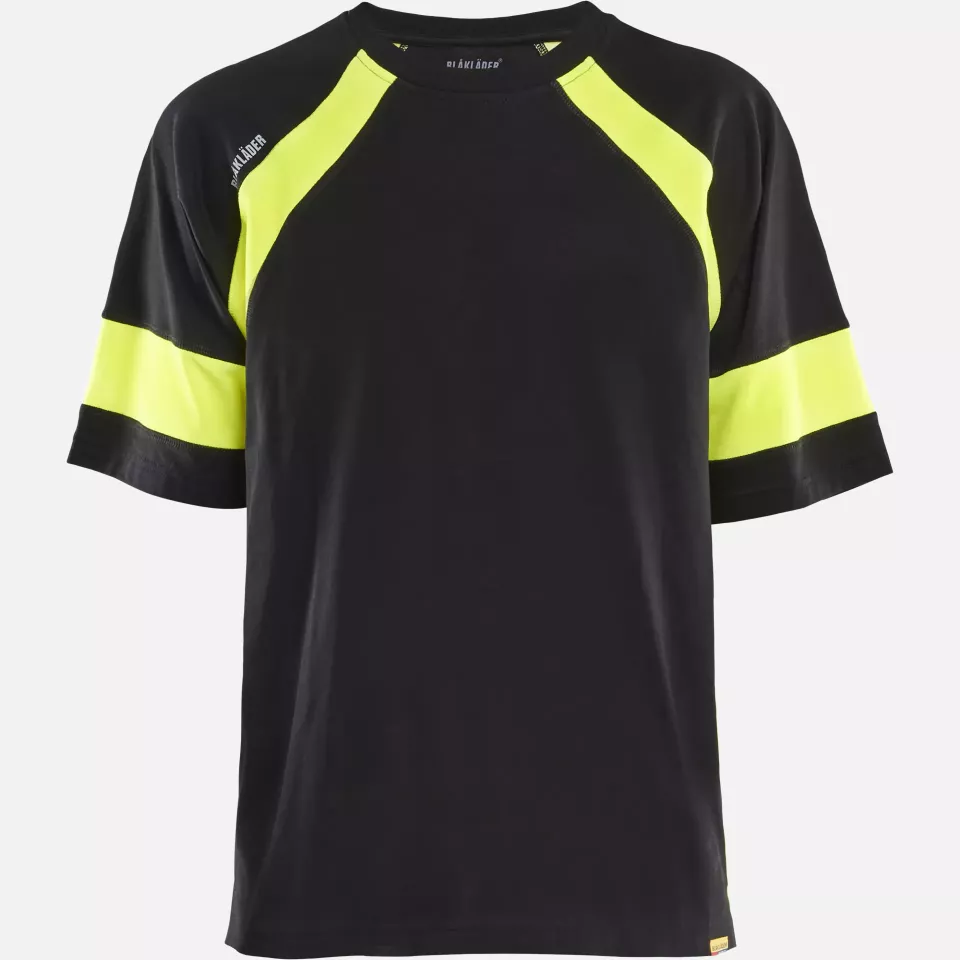 Blaklader 352310309933, High Vis T-Shirt, Black/Yellow, image 1, gallery thumbnail
