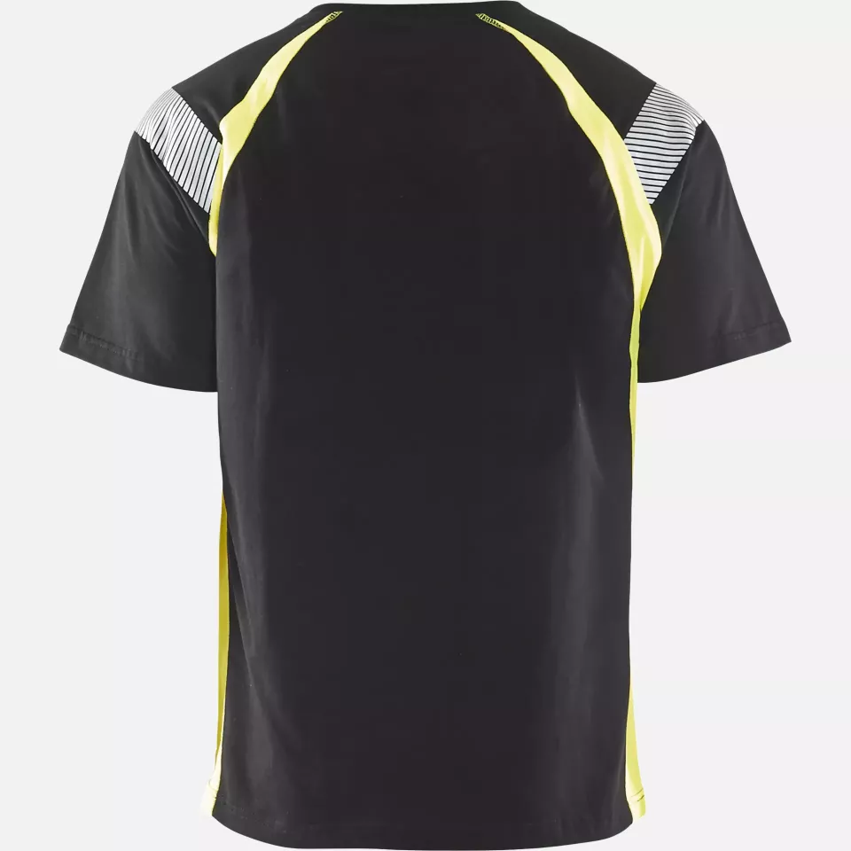 Blaklader 333210309933, T-Shirt, Black/Yellow, image 4, gallery thumbnail