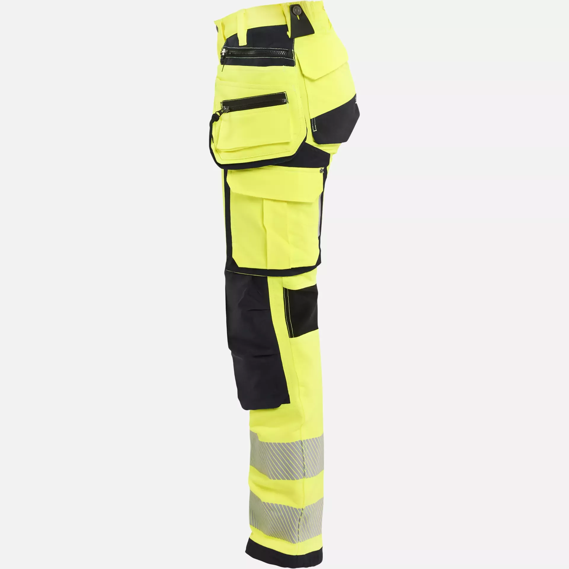 Blaklader 719716423399, High Vis Women's 4-Way Stretch Work Trousers, Yellow/Black, image 3