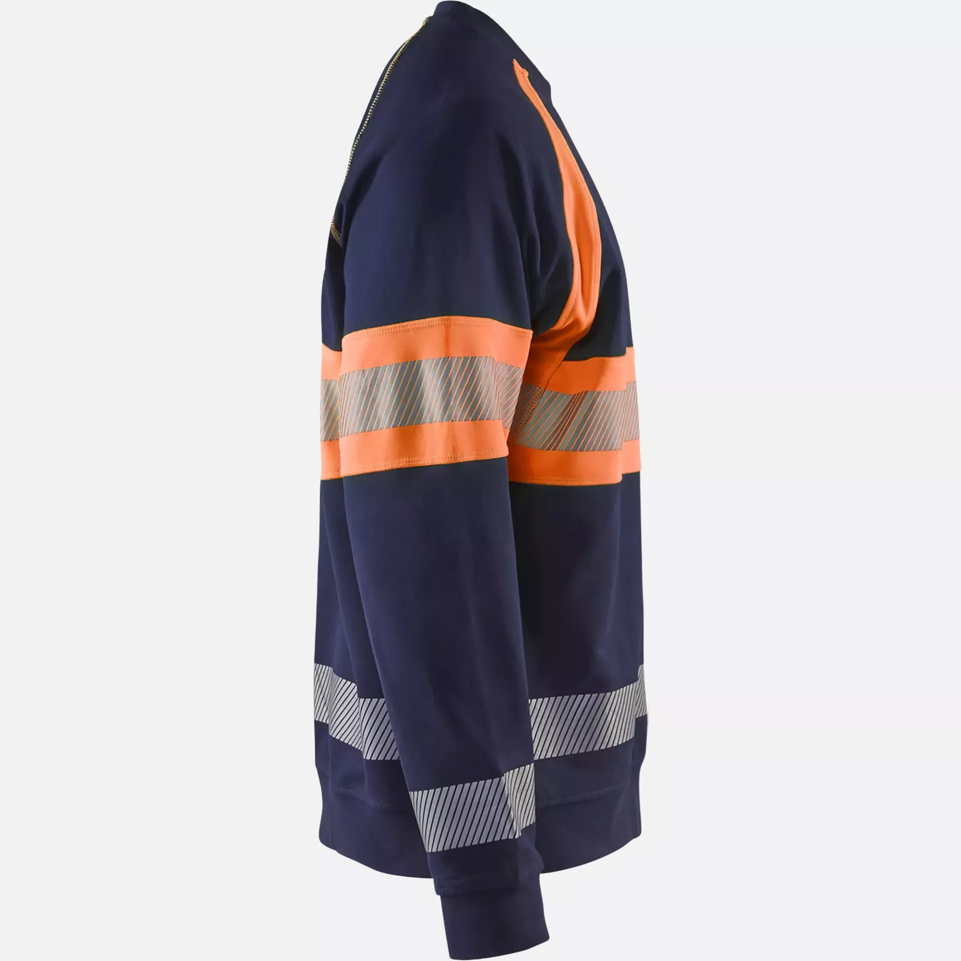 Blaklader 335911588953, High Vis Sweatshirt, Navy Blue/Orange, image 2