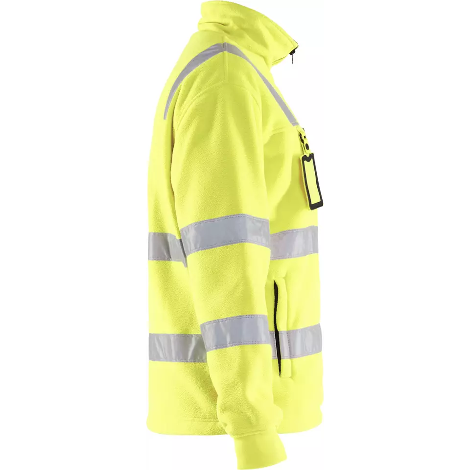 Blåkläder 485325603300, High Vis Fleece Jacket, Yellow, image 2, gallery thumbnail