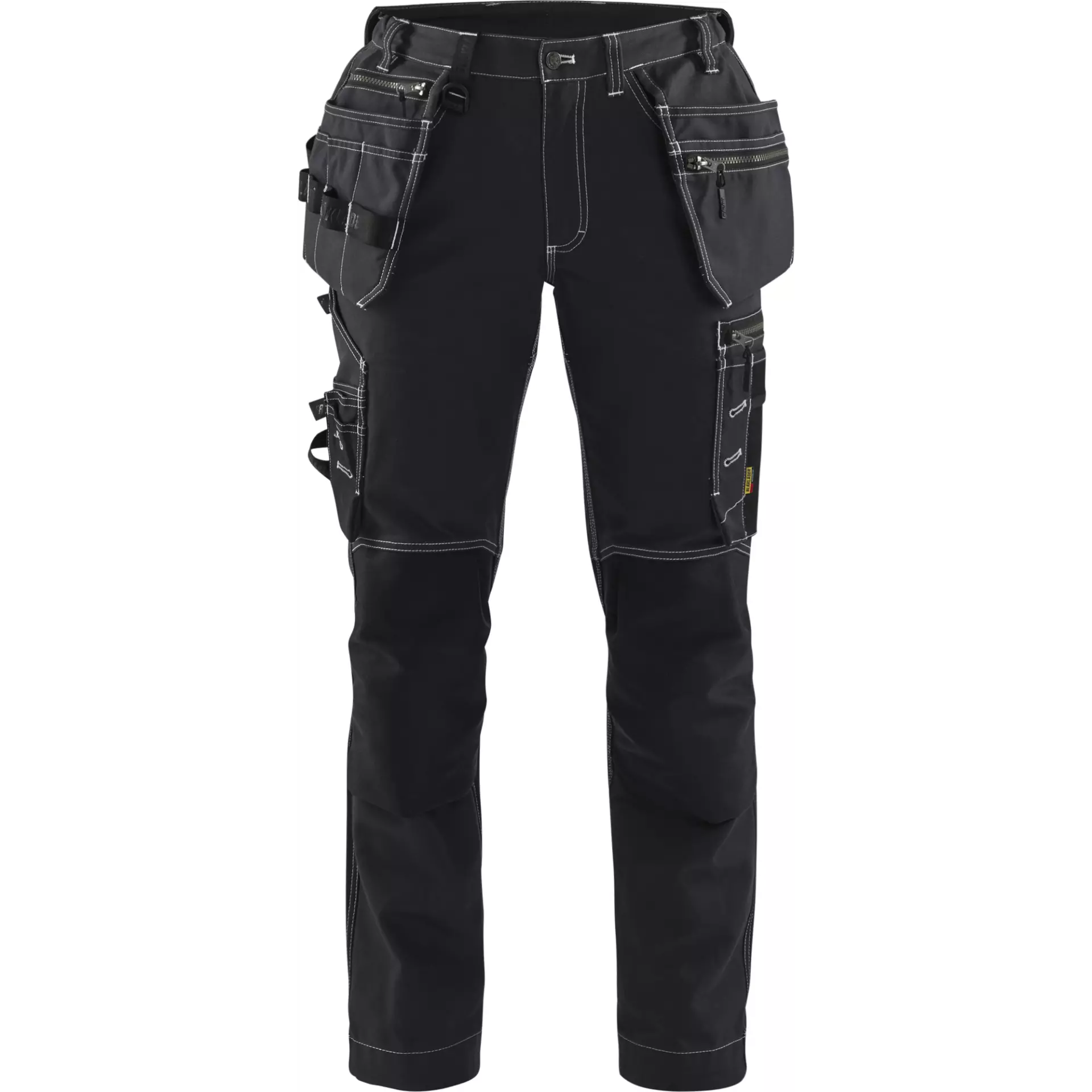 Blaklader 713013709900, Ladies Stretch Craftsman Work Trousers, Black