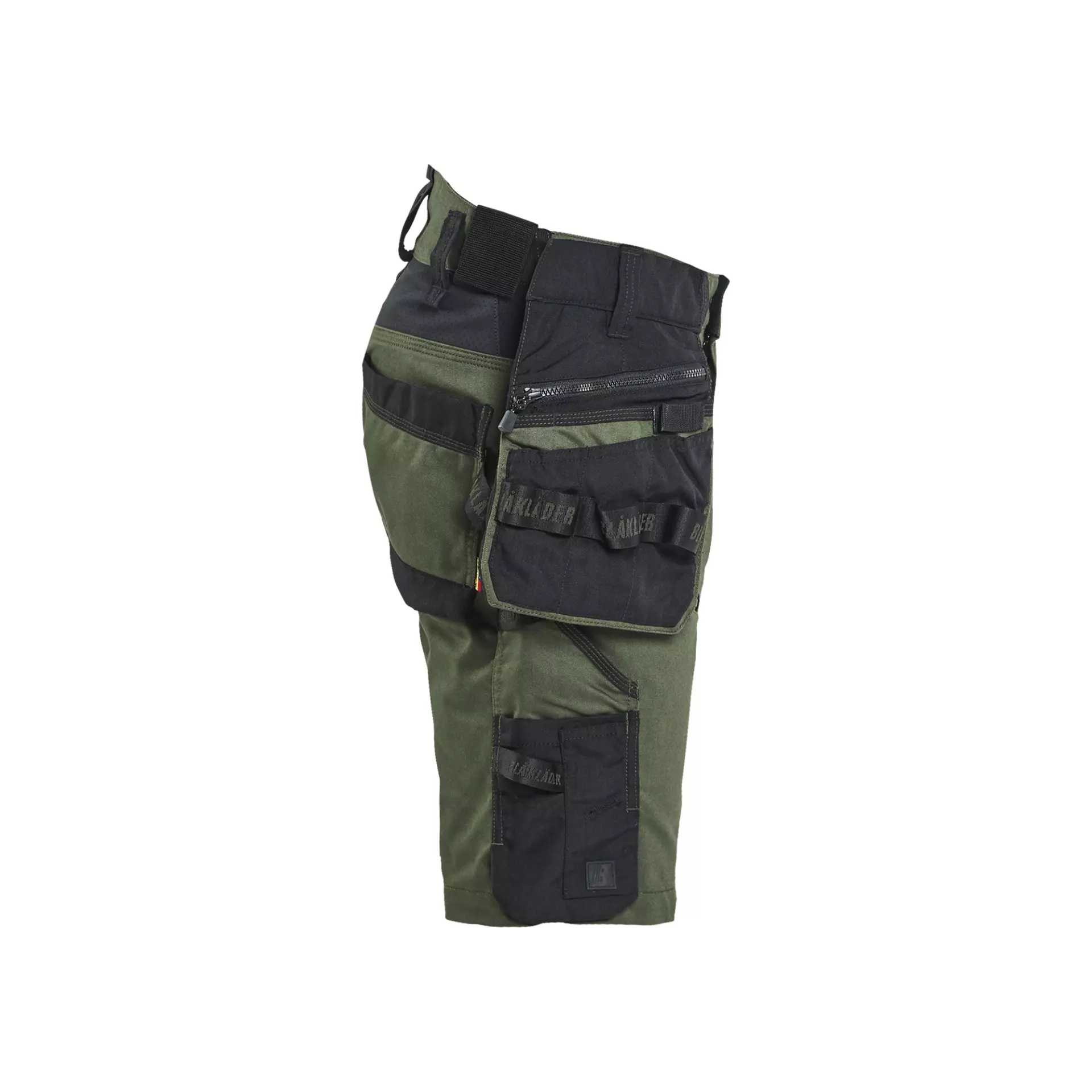 Blåkläder 197211494298, STRIKER Stretch Handwerker Shorts, Waldgrün/Schwarz, image 3