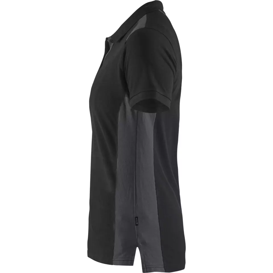 Blåkläder 339010509998, Ladies Polo Shirt, Black/Dark Grey, image 3, gallery thumbnail
