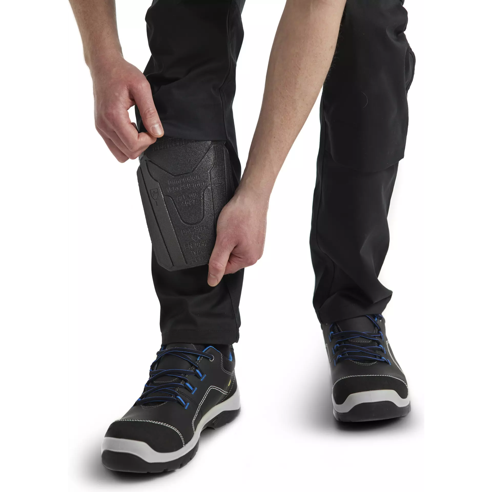 Blaklader 144818329998, Industry Stretch Work Trousers with Knee Pad Pockets, Black/Dark Grey, image 7