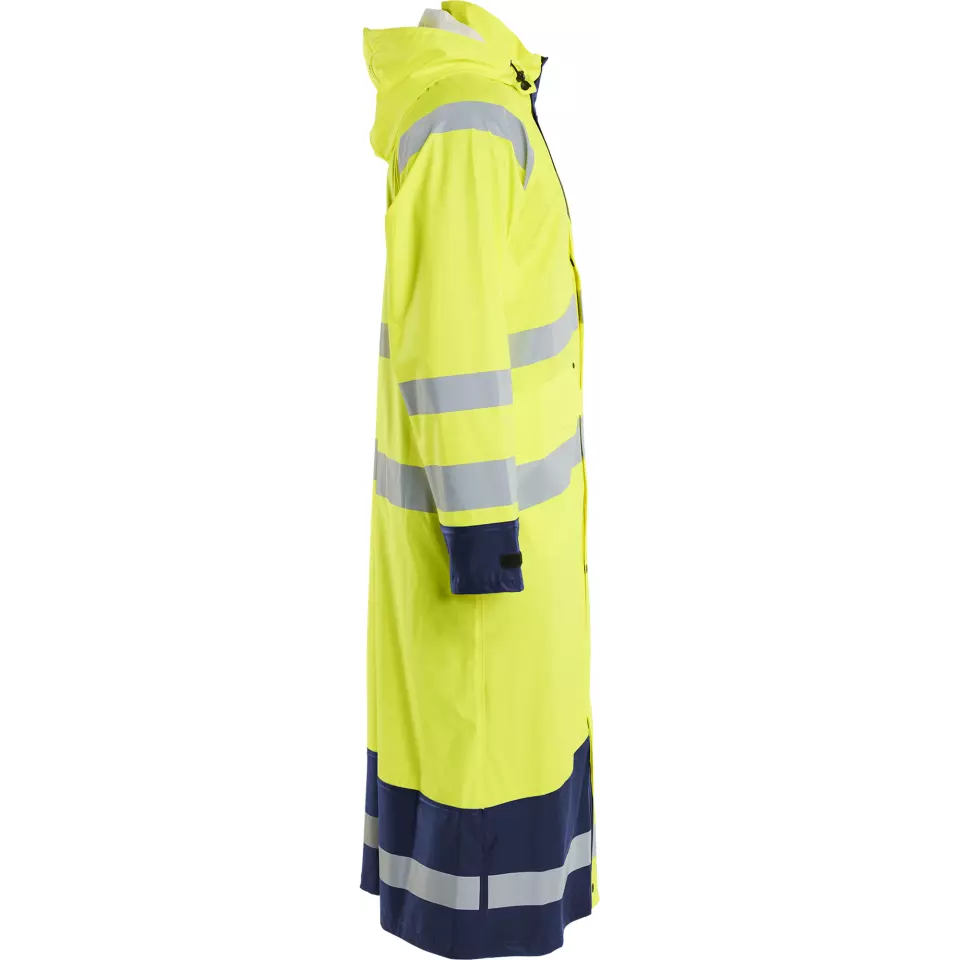 Blaklader 432520003389, High Vis Raincoat, Yellow/Navy, image 2, gallery thumbnail