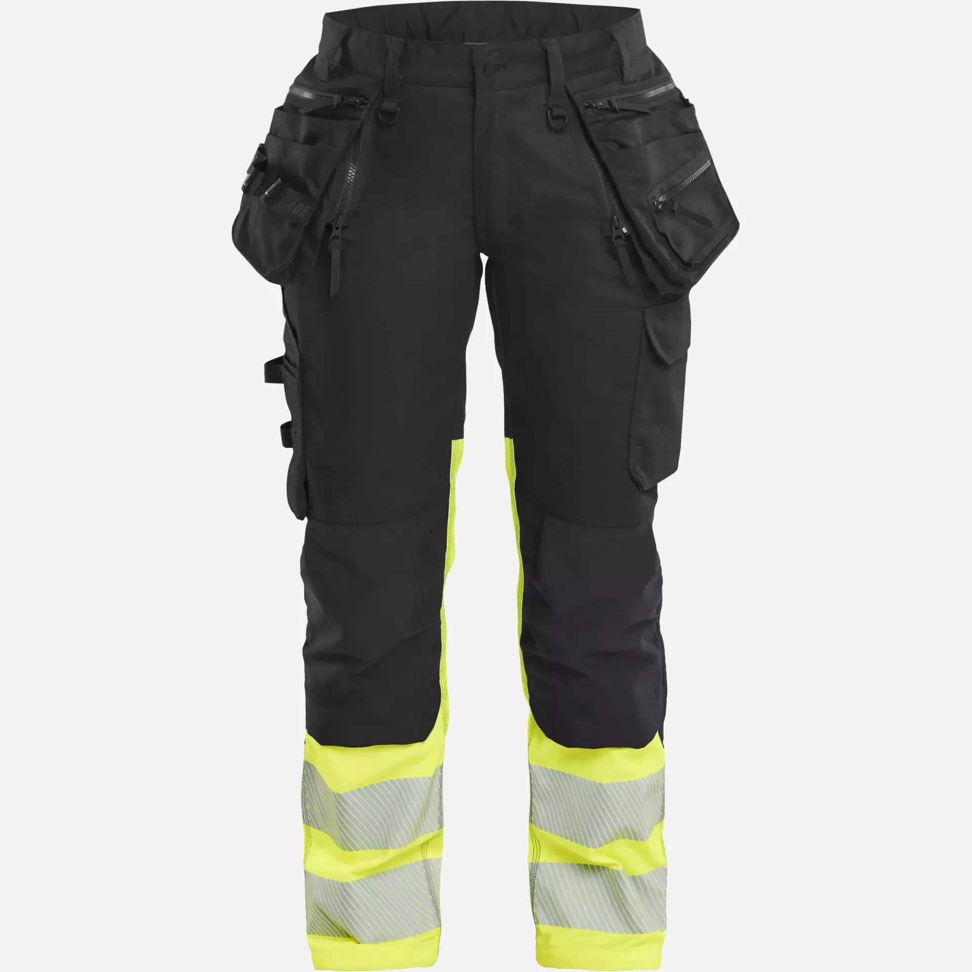 Blaklader 703011499933, High Vis Ladies Stretch Trousers, Black/Yellow, image 1