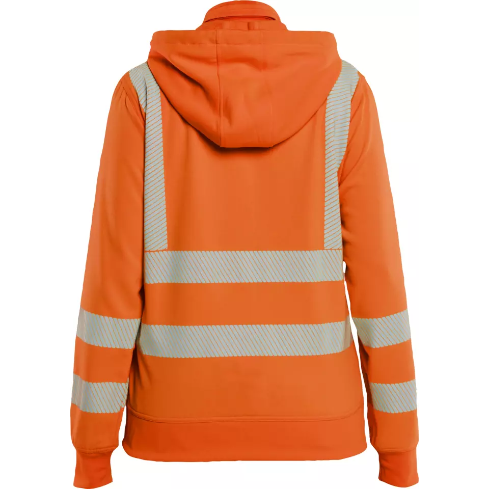 Blåkläder 357425385300, High Vis Ladies Sweatshirt with Detachable Hood, Orange, image 4, gallery thumbnail